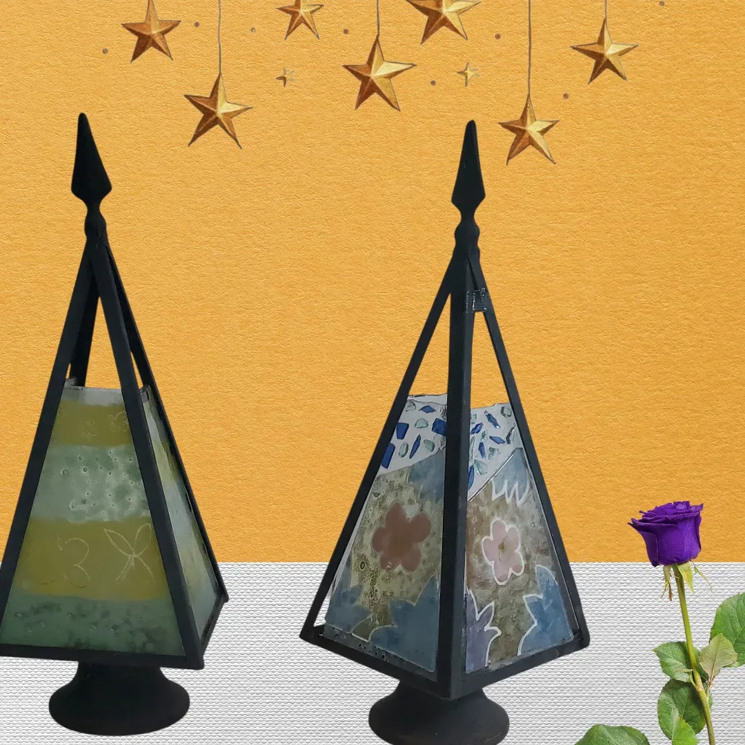 iluminarias porta velas